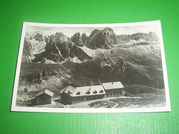 Cartolina Dolomiti: Rifugio di Bolzano al Monte Pez allo Sciliar …