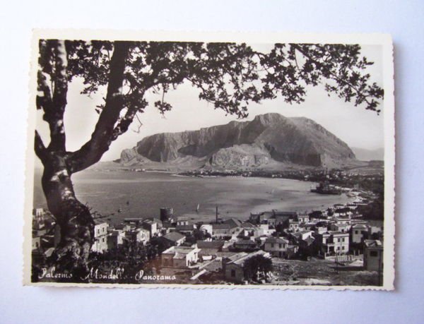 Cartolina Palermo - Mondello - Panorama 1956