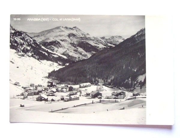 Cartolina Arabba - Col de Lana - Panorama 1953