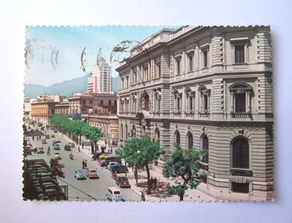 Cartolina Palermo - Via Cavour 1958