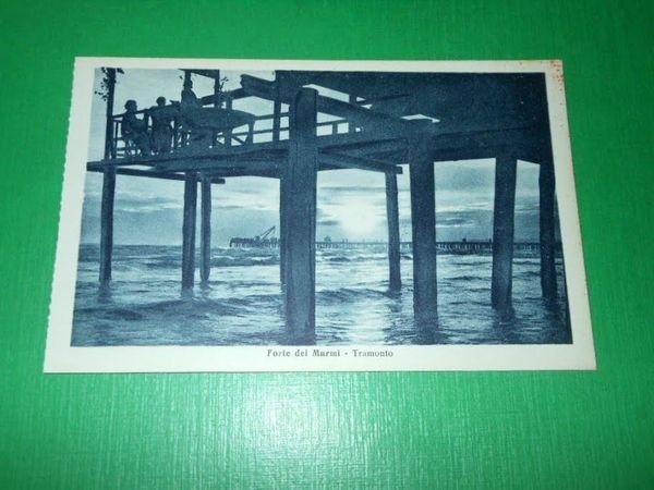 Cartolina Forte dei Marmi - Tramonto 1935 ca | Immagine principale