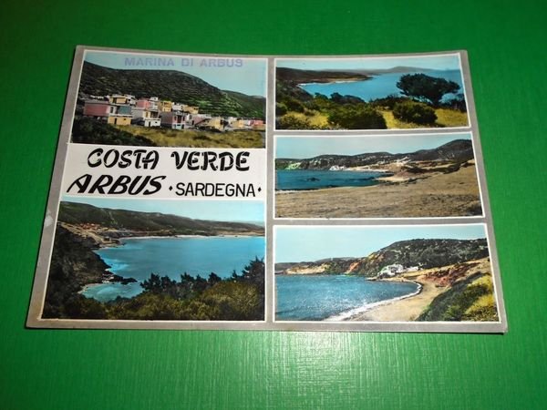 Cartolina Costa Verde - Arbus - Vedute diverse 1965