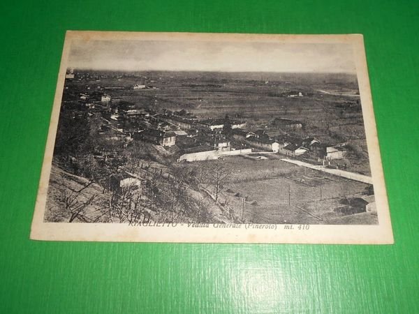 Cartolina Riaglietto ( Pinerolo ) - Veduta generale 1940 ca | Immagine principale