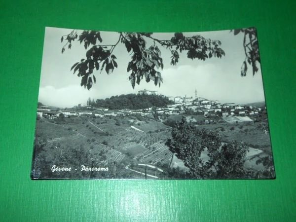 Cartolina Govone - Panorama 1955 ca | Immagine principale
