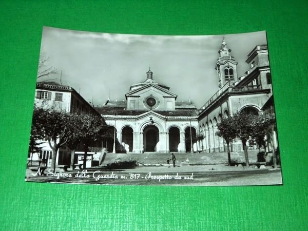 Cartolina Santuario N. Signora della Guardia - Prospetto da sud …