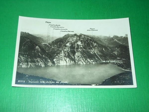 Cartolina Riva ( Trento ) - Impianto Idro elettrico del …