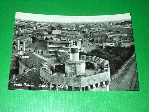 Cartolina Porto Torres - Panorama parziale 1960 ca