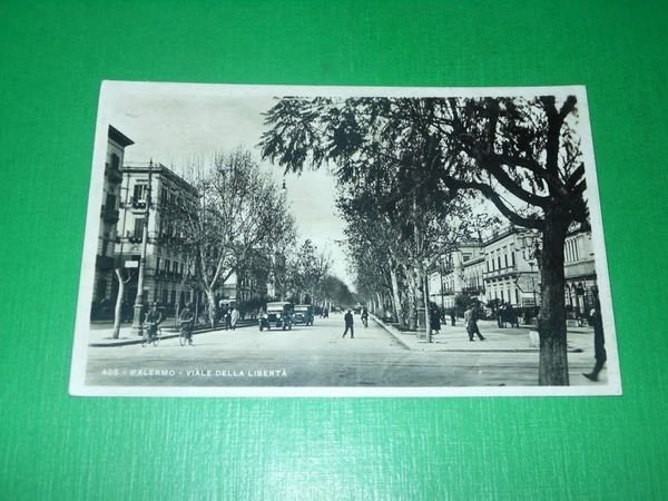 Cartolina Palermo - Viale della Libertà 1934