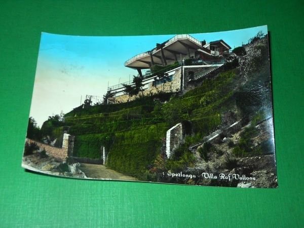 Cartolina Sperlonga - Villa Raf Vallone 1960 ca