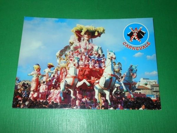 Cartolina Carnevale di Viareggio - Addio, Vecchia Europa 1960 ca