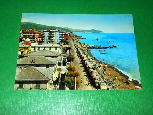Cartolina Chiavari - Passeggiata a mare 1967
