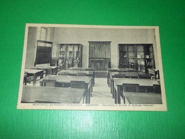 Cartolina Salerno - Pontificio Seminario Regionale - Gabinetto e Scuola … | Immagine principale