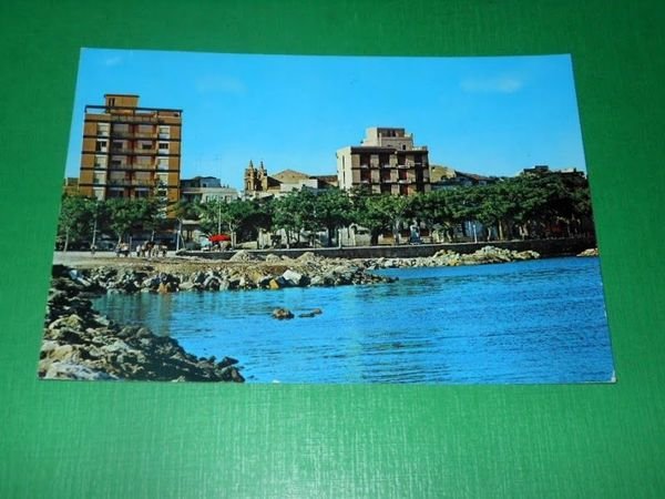 Cartolina Mazara del Vallo - Lungomare Mazzini 1966