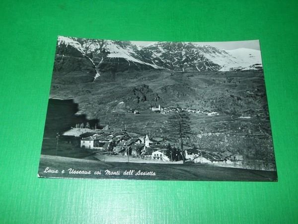 Cartolina Lauz e Usseaux coi Monti dell' Assietta 1955 ca | Immagine principale