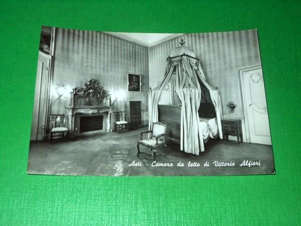Cartolina Asti - Camera da letto di Vittorio Alfieri 1955 …
