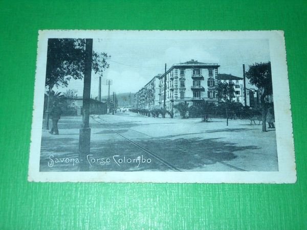 Cartolina Savona - Corso Colombo 1912
