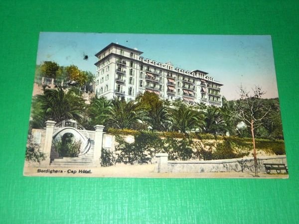 Cartolina Bordighera - Cap Hotel 1910