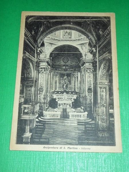 Cartolina ( Savona ) Arcipretura di S. Martino - Interno …