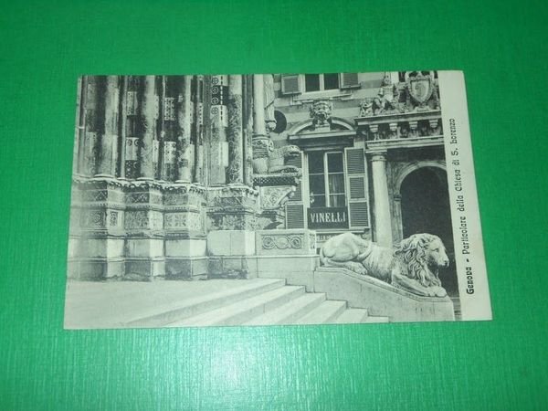 Cartolina Genova - Particolare della Chiesa di S. Lorenzo 1910 …