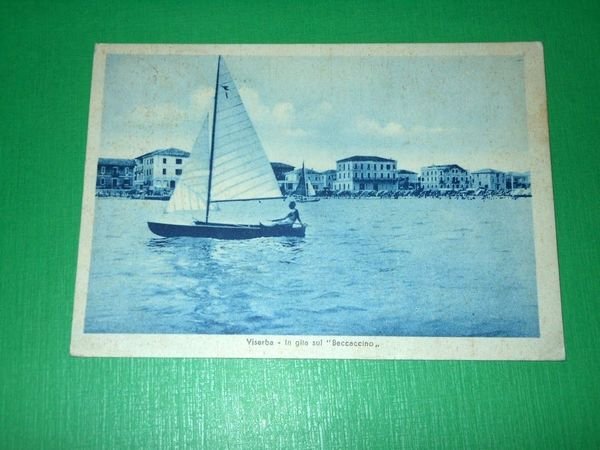 Cartolina Viserba - In gita sul Beccaccino 1949