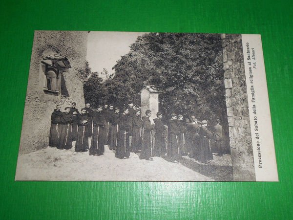 Cartolina Fontecolombo ( Rieti ) - Processione del Sabato della …