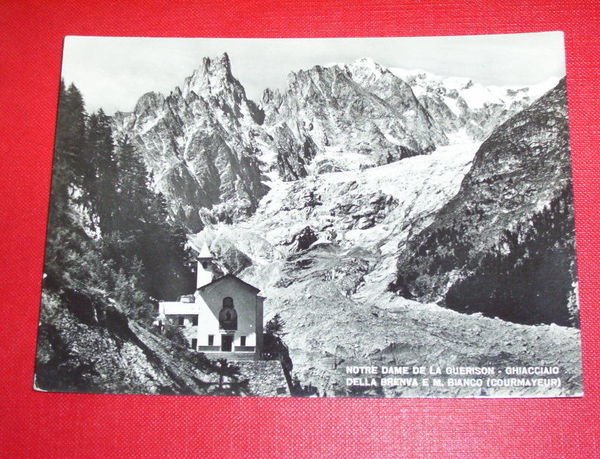 Cartolina Courmayeur - Notre Dame de la Guerison 1951