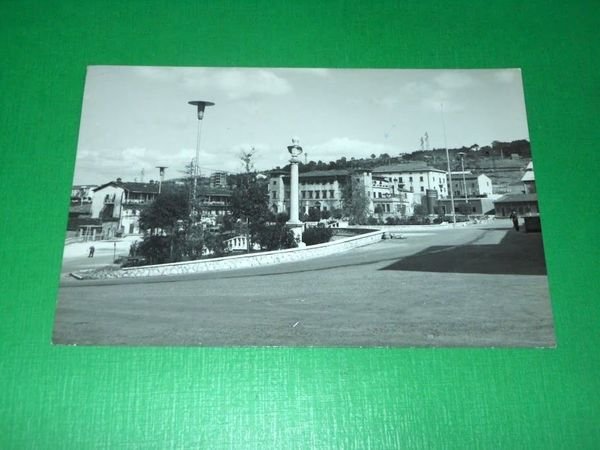 Cartolina Larderello - Piazza Leopolda 1956