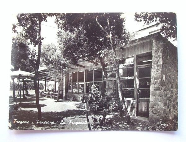 Cartolina Fregene - Pensione La Fregenetta 1956