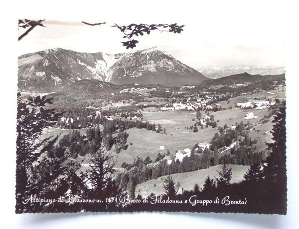 Cartolina Lavarone - Becco di Filadonna - Panorama 1961
