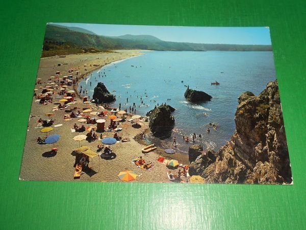Cartolina Praia a Mare - Spiaggia di Fiuzzi 1971