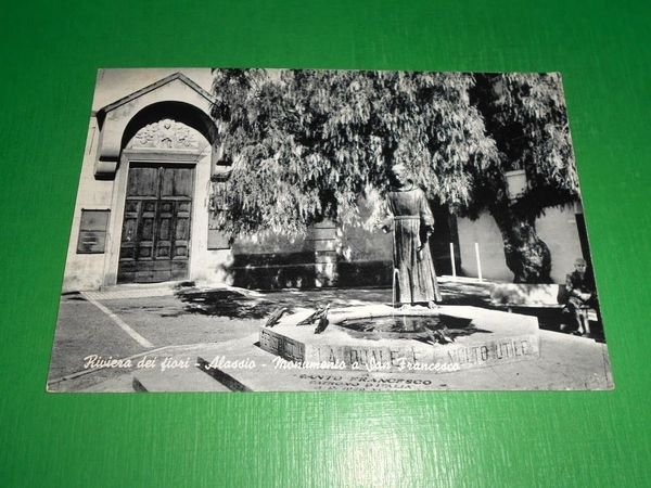 Cartolina Alassio - Monumento a San Francesco 1967