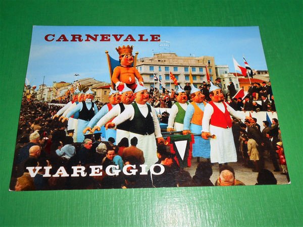 Cartolina Carnevale di Viareggio - Re Carnevale 1970 ca