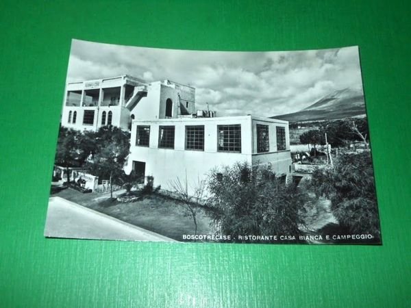 Cartolina Boscotrecase - Ristorante Casa Bianca e Campeggio 1955 ca