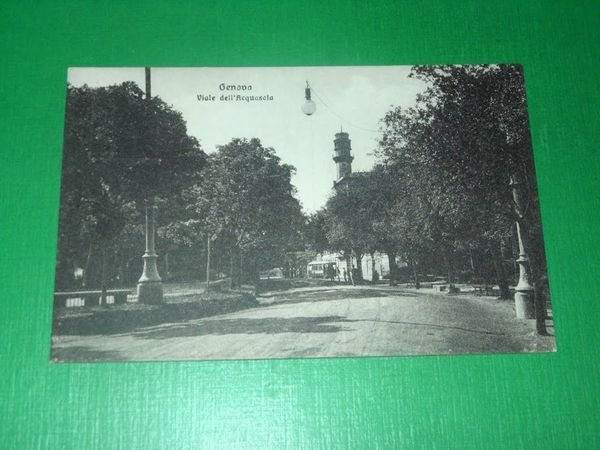 Cartolina Genova - Viale dell' Acquasola 1910 ca
