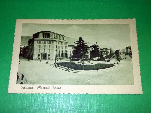 Cartolina Brescia - Piazzale Roma 1935 ca