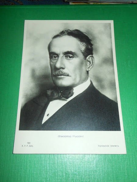 Cartolina Musica - Ritratto del Compositore Giacomo Puccini 1858-1924 #3