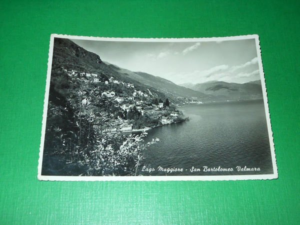Cartolina Lago Maggiore - San Bartolomeo Valmara 1945 ca