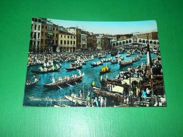 Cartolina Venezia - Regata Storica 1955
