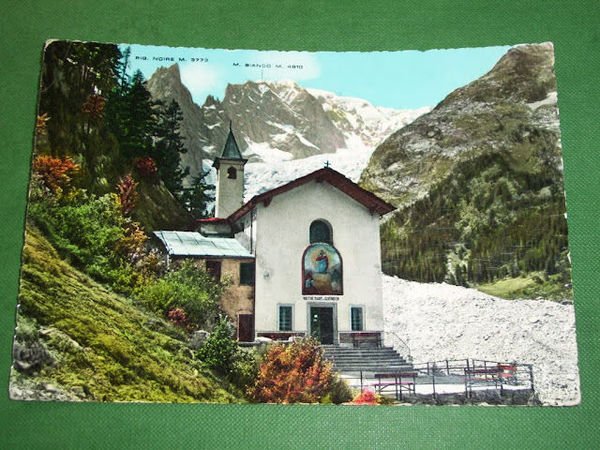 Cartolina Valle d' Aosta - Courmayeur - Nostra Signora della …