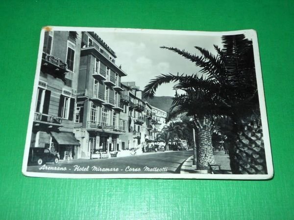 Cartolina Arenzano - Hotel Miramare - Corso Matteotti 1950 ca