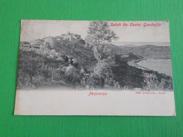 Cartolina Castel Gandolfo - Panorama 1901