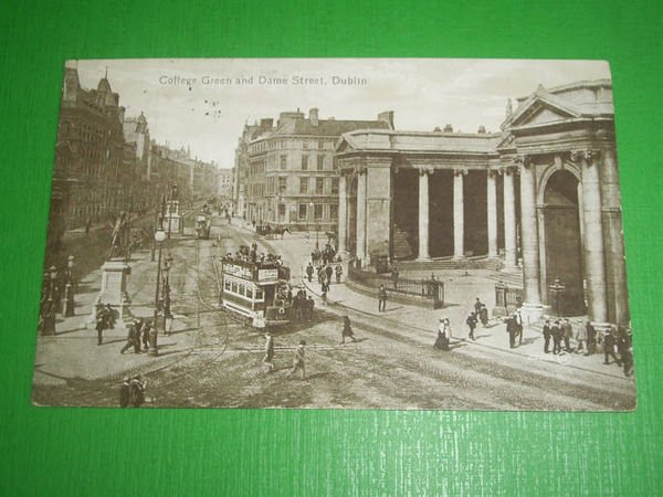 Cartolina Tram / Tramway - Dublin / Dublino - College …