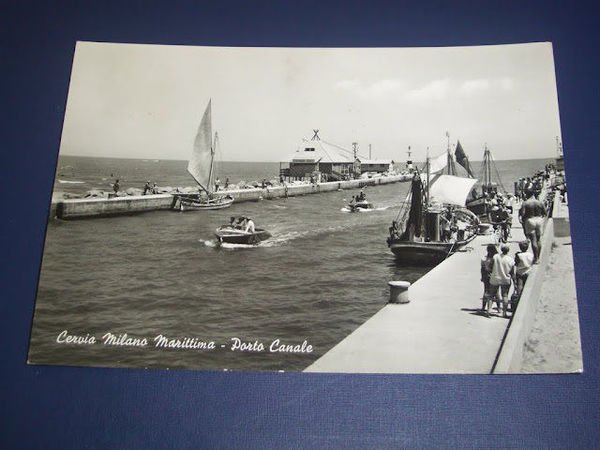 Cartolina Cervia ( Milano Marittima ) - Porto Canale 1966