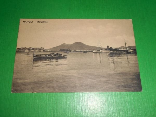 Cartolina Napoli - Mergellina 1920 ca