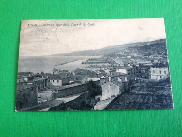 Cartolina Trieste - Panorama visto dalla Torre di S. Giusto …