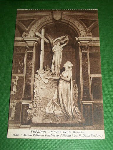 Cartolina Superga - Interno Reale Basilica - Mon. alla Duchessa …