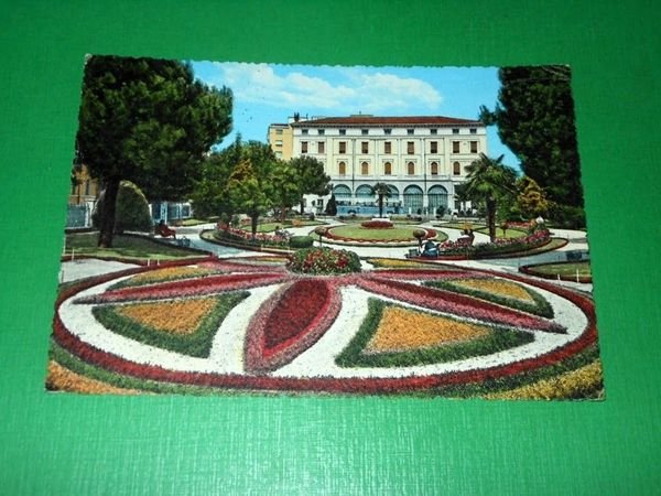 Cartolina Udine - Giardini di Via Roma 1961