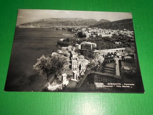 "Cartolina Sorrento - Panorama dalla Pensione "Villa Marino" 1956"