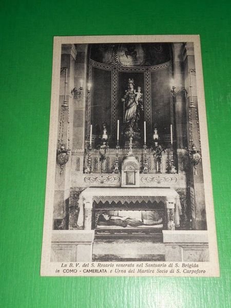 Cartolina Como - La B. V. del S. Rosario nel …