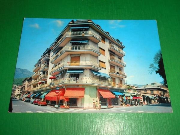 Cartolina Levanto - Corso Italia e Piazza Staglieno 1965 ca